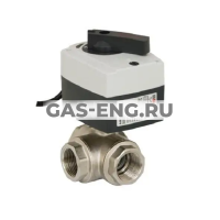 Шаровой латунный кран трехходовой с электроприводом 220В, Ду 15-32 Ру 40, Danfoss AMZ113 купить в интернет-магазине промышленного оборудования в Санкт-Петербурге Шаровой латунный кран трехходовой с электроприводом 220В, Ду 15-32 Ру 40, Danfoss AMZ113 купить в интернет-магазине промышленного оборудования в Санкт-Петербурге