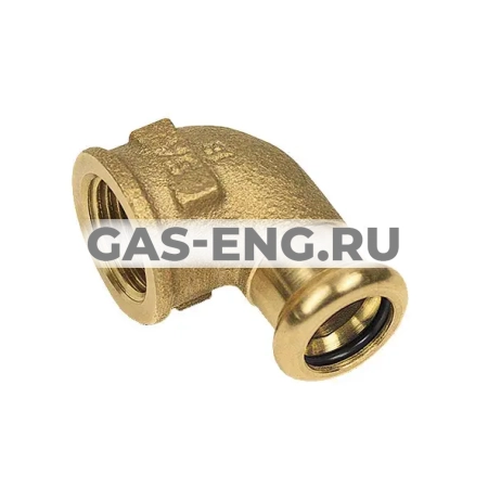 Угловой переход-пресс ВР 90° бронза Purapress, тип 8090G, Sanha купить в интернет-магазине промышленного оборудования в Санкт-Петербурге