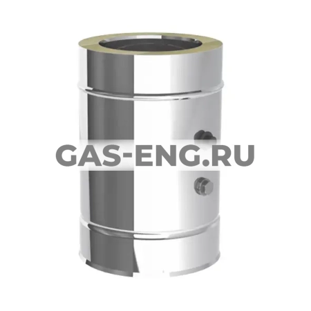 Труба дымохода 330 мм с двумя измерительными штуцерами 1/2", Jeremias EDW543 купить в интернет-магазине промышленного оборудования в Санкт-Петербурге