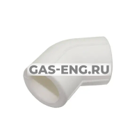 Угольник PPR 45°, БЕЛЫЙ, Pro Aqua купить в интернет-магазине промышленного оборудования в Санкт-Петербурге Угольник PPR 45°, БЕЛЫЙ, Pro Aqua купить в интернет-магазине промышленного оборудования в Санкт-Петербурге