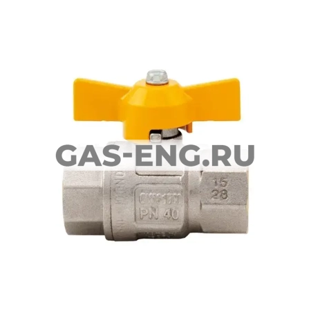 Шаровой кран никел. латунь ВР, для газа, ручка бабочка, Multi-Fit, Itap London 068 купить в интернет-магазине промышленного оборудования в Санкт-Петербурге