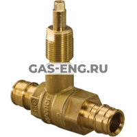 Шаровой латунный кран Q&E для скрытого монтажа, Ду 16-25 Ру 6+10, Uponor PE-Xa купить в интернет-магазине промышленного оборудования в Санкт-Петербурге