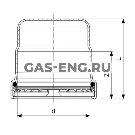 Заглушка Sanpress Inox XL 2356.1XL, Viega купить в интернет-магазине промышленного оборудования в Санкт-Петербурге Заглушка Sanpress Inox XL 2356.1XL, Viega купить в интернет-магазине промышленного оборудования в Санкт-Петербурге