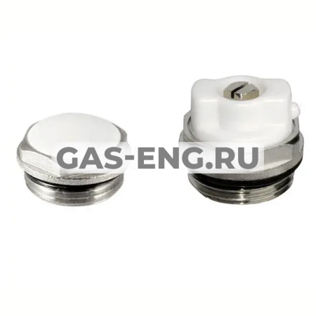 Комплект PC 3/4 (никелированная пробка глухая -1шт, кран Маевского -1шт), KZTO купить в интернет-магазине промышленного оборудования в Санкт-Петербурге