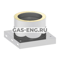 Пластина основания с нижним выпуском конденсата для дымохода, Jeremias EDW05 купить в интернет-магазине промышленного оборудования в Санкт-Петербурге