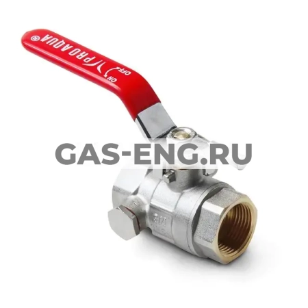 Шаровой кран латунный полнопроходной с дренажом и воздухоотводчиком ручка рычаг, Pro Aqua купить в интернет-магазине промышленного оборудования в Санкт-Петербурге