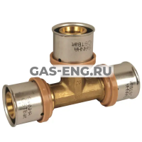 Тройник-пресс латунный, Sanha купить в интернет-магазине промышленного оборудования в Санкт-Петербурге