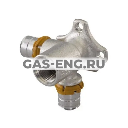 Водорозетка-пресс S-Press Plus проходная, длинная, латунная, Uponor MLC купить в интернет-магазине промышленного оборудования в Санкт-Петербурге