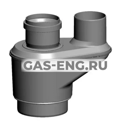 Адаптер для подключения дымохода DN60/100 - 2xDN80 в шахте и воздуховоде, Wolf купить в интернет-магазине промышленного оборудования в Санкт-Петербурге