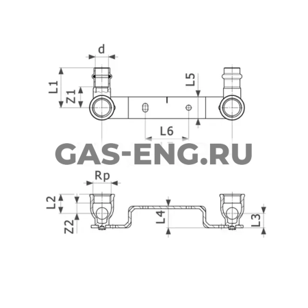 Монтажный узел Sanpress с SC-Contur, модель 2222, Viega купить в интернет-магазине промышленного оборудования в Санкт-Петербурге