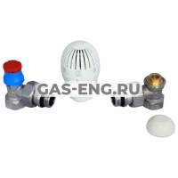 Комплект термостатический с увеличенным проходом, угловой, R470F-KV, Giacomini купить в интернет-магазине промышленного оборудования в Санкт-Петербурге