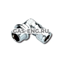 Угольник компрессионный хромированный с наружной резьбой, Tiemme купить в интернет-магазине промышленного оборудования в Санкт-Петербурге