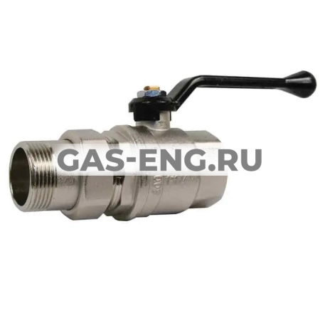 Шаровой латунный кран ВР-НР полнопроходной, с рукояткой, со сгоном, Ду 15-32 Ру 25-64, Bugatti серии 320 Oregon купить в интернет-магазине промышленного оборудования в Санкт-Петербурге