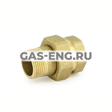 Разъемное соединение прямое с уплотнением ВР/НР латунное, Uni-Fitt купить в интернет-магазине промышленного оборудования в Санкт-Петербурге