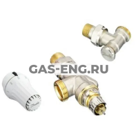 Комплект радиаторного терморегулятора RAE, RA-N угловой горизонтальный "евроконус 1/2", RLV-S угловой, Danfoss купить в интернет-магазине промышленного оборудования в Санкт-Петербурге