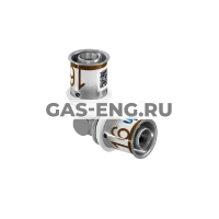 Угольник-пресс S-Press (Plus) 90° латунный, Uponor MLC купить в интернет-магазине промышленного оборудования в Санкт-Петербурге