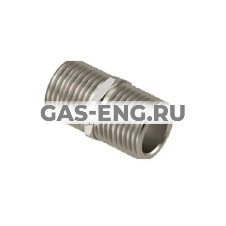 Ниппель прямой НР никелированный, RTP (РосТурПласт) купить в интернет-магазине промышленного оборудования в Санкт-Петербурге