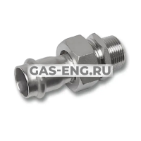 Соединитель-пресс NiroSan, ВПр-НР, плоское уплотнение, тип 9333GMVA, Sanha купить в интернет-магазине промышленного оборудования в Санкт-Петербурге