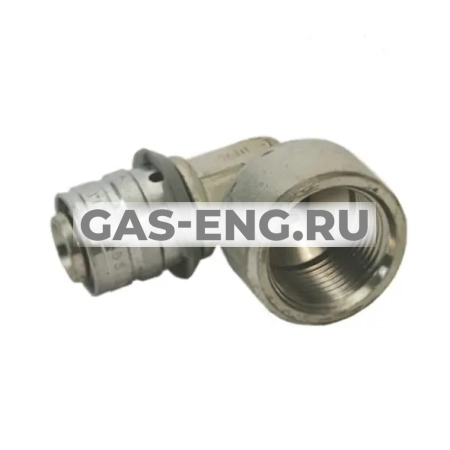 Угольник-пресс S-Press (Plus) 90° с внутренней резьбой латунный, Uponor MLC купить в интернет-магазине промышленного оборудования в Санкт-Петербурге