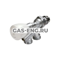 Узел нижнего подключения для однотрубной системы R437, прямой, микрометрический, Giacomini купить в интернет-магазине промышленного оборудования в Санкт-Петербурге