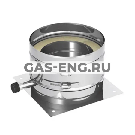 Пластина основания для дымохода напольная, с выпуском конденсата, Jeremias DW66 купить в интернет-магазине промышленного оборудования в Санкт-Петербурге