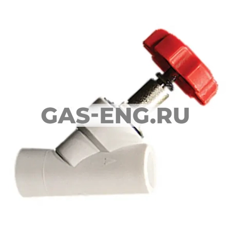 Вентиль PPR 45°, БЕЛЫЙ, Pro Aqua купить в интернет-магазине промышленного оборудования в Санкт-Петербурге Вентиль PPR 45°, БЕЛЫЙ, Pro Aqua купить в интернет-магазине промышленного оборудования в Санкт-Петербурге