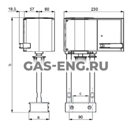 Электропривод AVM234S, Broen Clorius купить в интернет-магазине промышленного оборудования в Санкт-Петербурге
