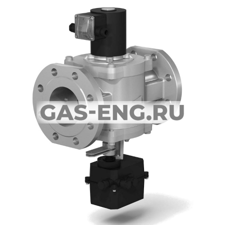 Клапаны электромагнитные двухпозиционные фланцевые с электроприводом регулятора расхода на DN 65-100 (привод SP0, с присоединительными фланцами PN 16) купить в интернет-магазине промышленного оборудования в Санкт-Петербурге