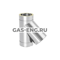 Тройник 45°, Дымотек купить в интернет-магазине промышленного оборудования в Санкт-Петербурге