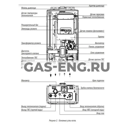 Настенный газовый двухконтурный котел World Alpha, Kiturami купить в интернет-магазине промышленного оборудования в Санкт-Петербурге