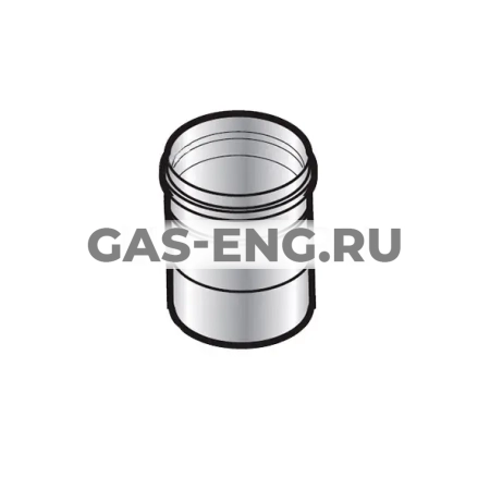 Переходник простого жесткого дымохода с DN 150 мм на 160 мм, De Dietrich купить в интернет-магазине промышленного оборудования в Санкт-Петербурге