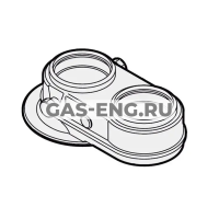 Переходник Bi-Flux c DN 60/100 на 2х80мм, De Dietrich купить в интернет-магазине промышленного оборудования в Санкт-Петербурге