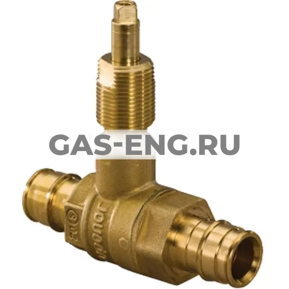 Шаровой латунный кран Q&E для скрытого монтажа, Ду 16-25 Ру 6+10, Uponor PE-Xa купить в интернет-магазине промышленного оборудования в Санкт-Петербурге