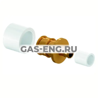 Соединитель редукционный с кольцами Q&E латунный, Uponor купить в интернет-магазине промышленного оборудования в Санкт-Петербурге