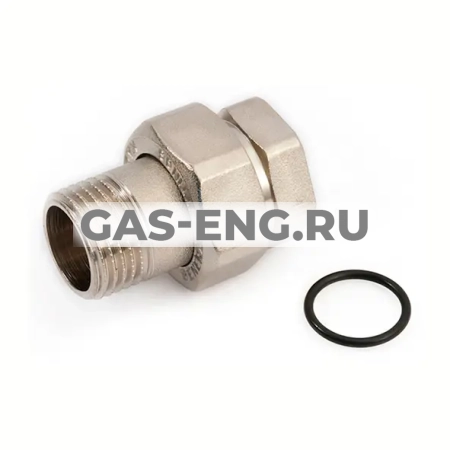 Разъемное соединение с плоской прокладкой никелированное ВР/НР, Generl Fittings купить в интернет-магазине промышленного оборудования в Санкт-Петербурге