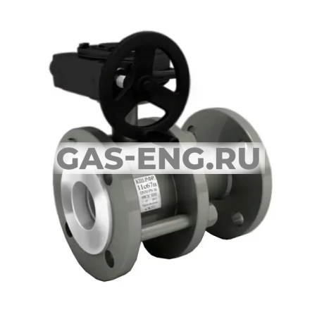 Шаровой стальной кран разборный фланец/фланец с механическим редуктором 11С67П, Ду 65-200 Ру 16, LD купить в интернет-магазине промышленного оборудования в Санкт-Петербурге