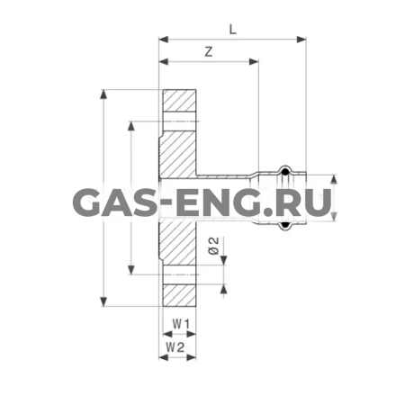 Фланцевый переход Sanpress Inox с SC-Contur ВПр, модель 2359, Viega купить в интернет-магазине промышленного оборудования в Санкт-Петербурге