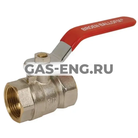 Шаровой латунный кран ВР-ВР полнопроходной, с рукояткой, Ду 20-50 Ру 30, Broen Ballofix купить в интернет-магазине промышленного оборудования в Санкт-Петербурге