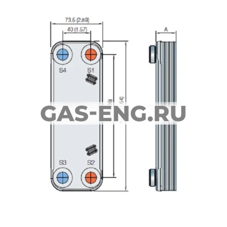 Паяный пластинчатый теплообменник CB10, Alfa Laval купить в интернет-магазине промышленного оборудования в Санкт-Петербурге