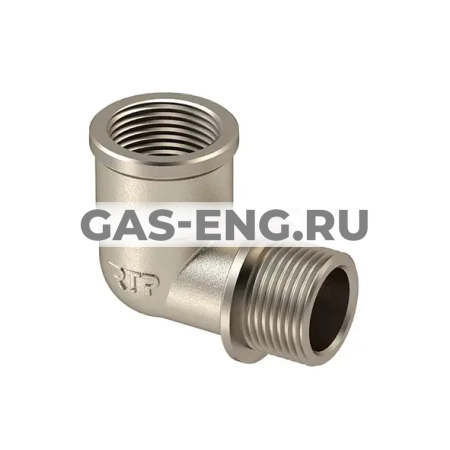 Угольник 90° ВР-НР никелированный, RTP (РосТурПласт) купить в интернет-магазине промышленного оборудования в Санкт-Петербурге