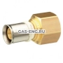 Переход-пресс alpex с внутренней резьбой, латунный, Frankische купить в интернет-магазине промышленного оборудования в Санкт-Петербурге