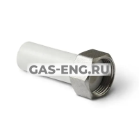 Штуцер PPR с накидной гайкой, БЕЛЫЙ, Pro Aqua купить в интернет-магазине промышленного оборудования в Санкт-Петербурге