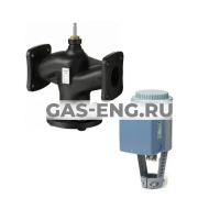 Клапан регулирующий 2-х ходовой VVF42 с электоприводом SKD62E, Siemens купить в интернет-магазине промышленного оборудования в Санкт-Петербурге