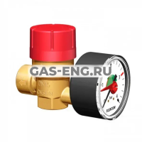 Клапан предохранительный с манометром Prescomano, Flamco купить в интернет-магазине промышленного оборудования в Санкт-Петербурге Клапан предохранительный с манометром Prescomano, Flamco купить в интернет-магазине промышленного оборудования в Санкт-Петербурге