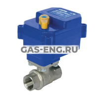 Шаровой никелированный кран полнопроходной с электроприводом 220В, Ду 15-25 Ру 40, Neptun Bugatti Pro купить в интернет-магазине промышленного оборудования в Санкт-Петербурге