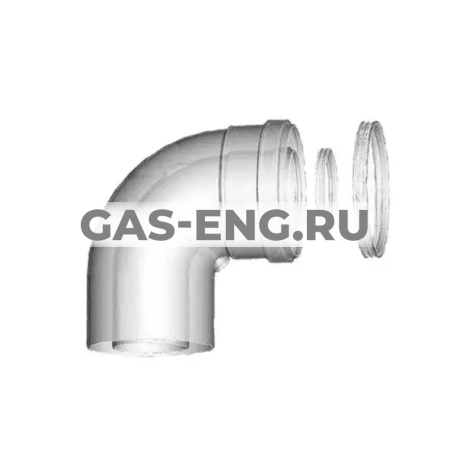 Угловое колено 90° DN60/100, Wolf купить в интернет-магазине промышленного оборудования в Санкт-Петербурге