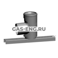 Отвод 87° для дымохода с опорной планкой, Wolf купить в интернет-магазине промышленного оборудования в Санкт-Петербурге