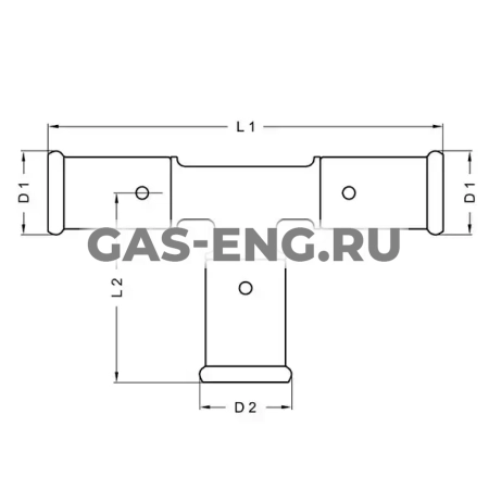 Тройник-пресс редукционный (увеличенный в центре), Henco купить в интернет-магазине промышленного оборудования в Санкт-Петербурге
