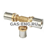 Тройник-пресс редукционный, латунь, Giacomini RM151 купить в интернет-магазине промышленного оборудования в Санкт-Петербурге