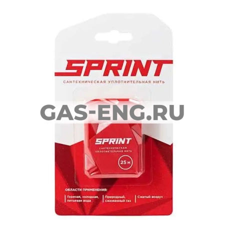 Сантехническая уплотнительная нить Sprint, 25 м купить в интернет-магазине промышленного оборудования в Санкт-Петербурге